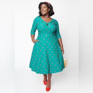 Unique Vintage NWT Ladybug Swing Dress
